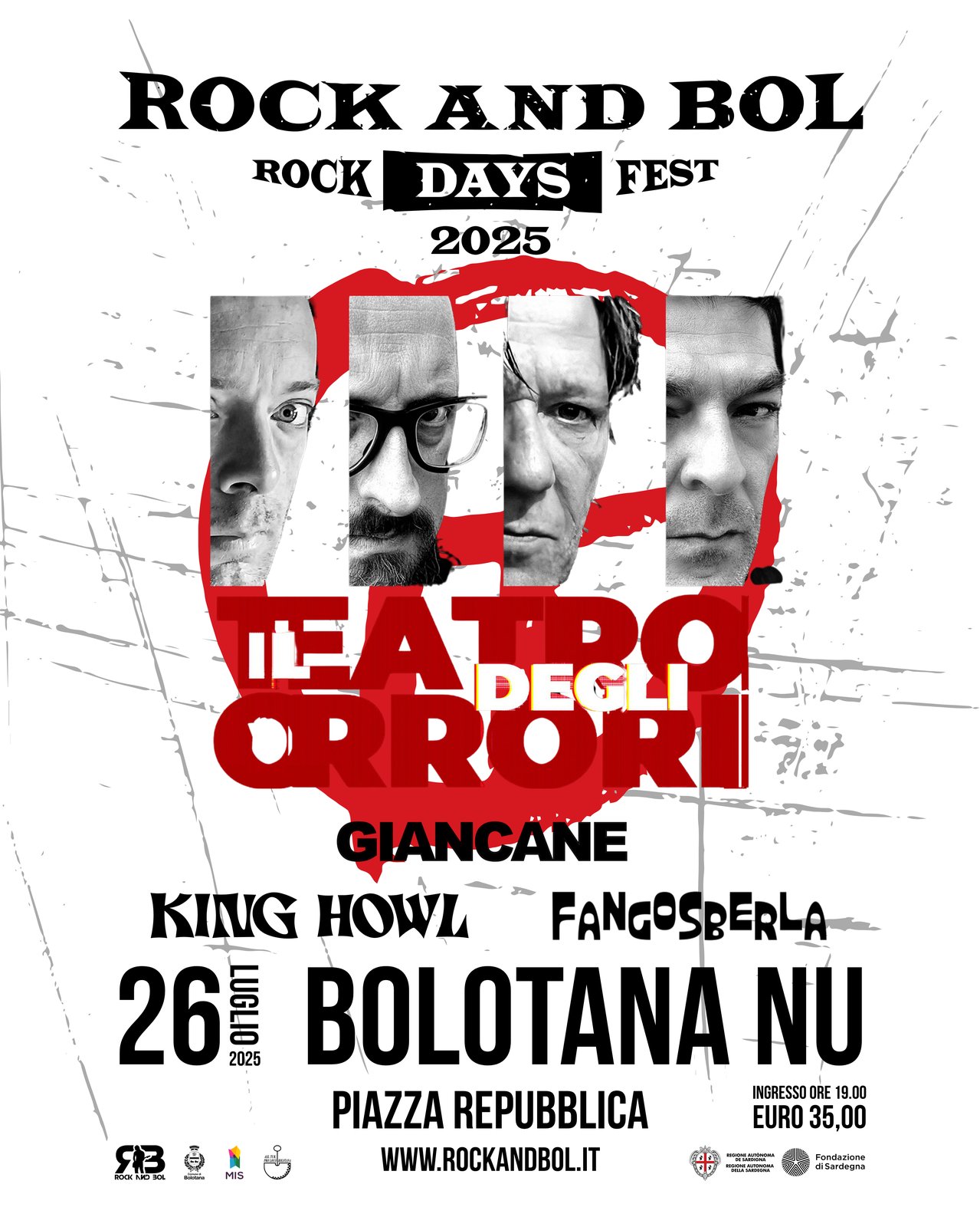 Rock and Bol Rock Days 2025 — Il Teatro degli Orrori, Giancane, King Howl, Fangosberla