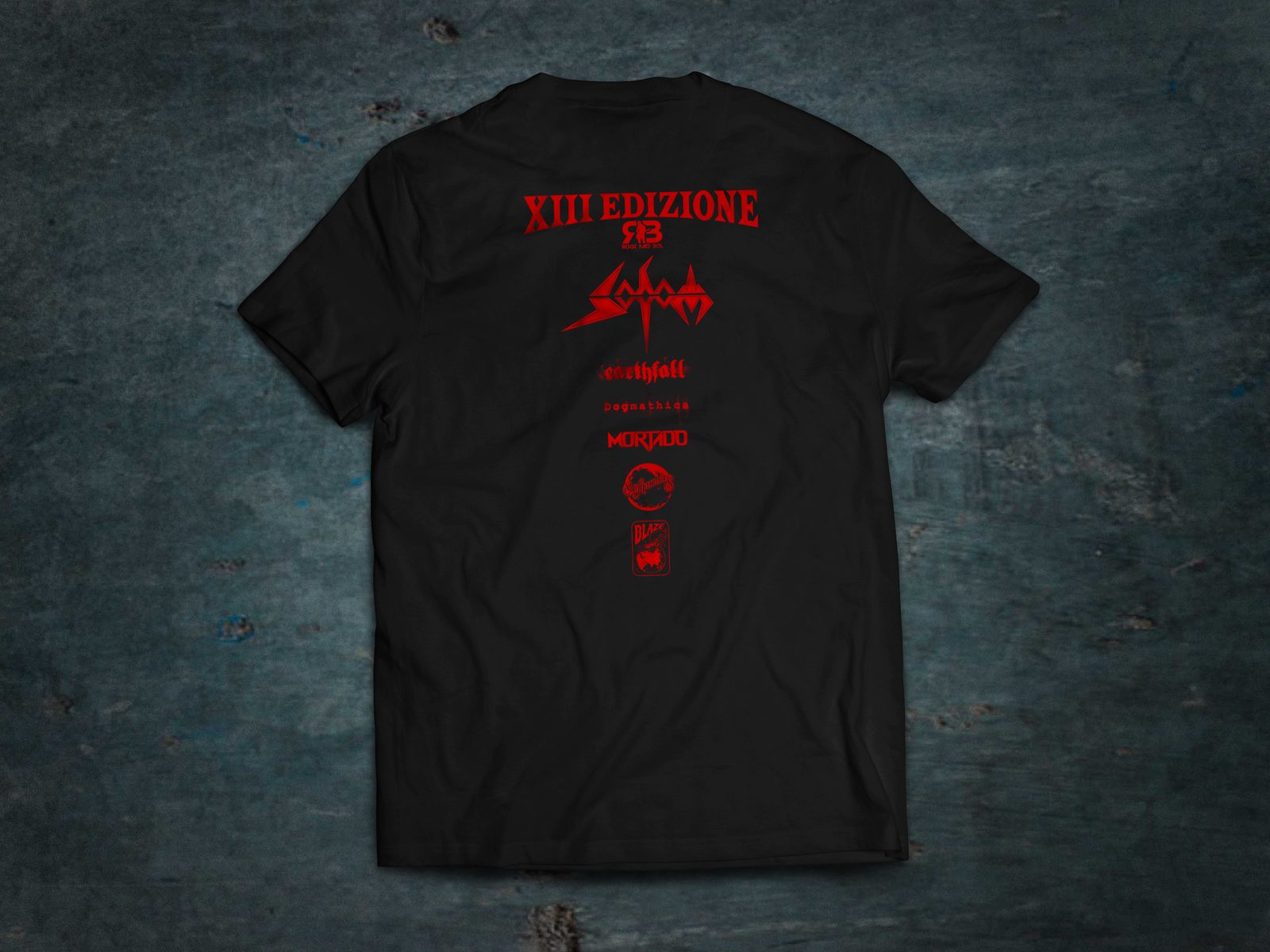 T-shirt 2022 — Modello nero · retro